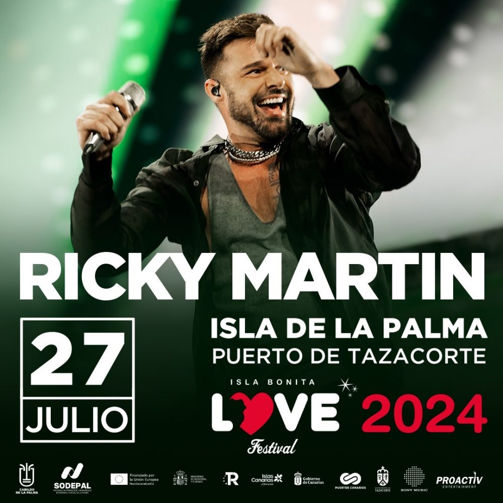 Ricky Martin ha programmato uno dei concerti a La Palma