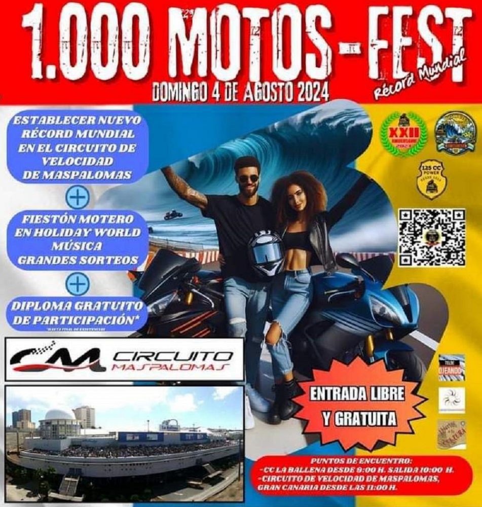 Il 1.000 MOTOS-FEST record mondiale di motociclisti