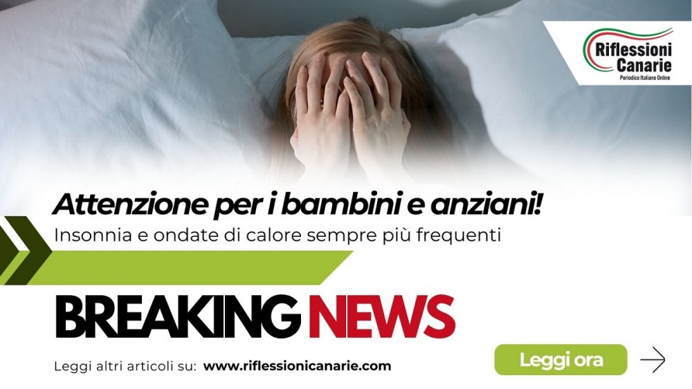 Insonnia e ondate di calore per bambini e anziani