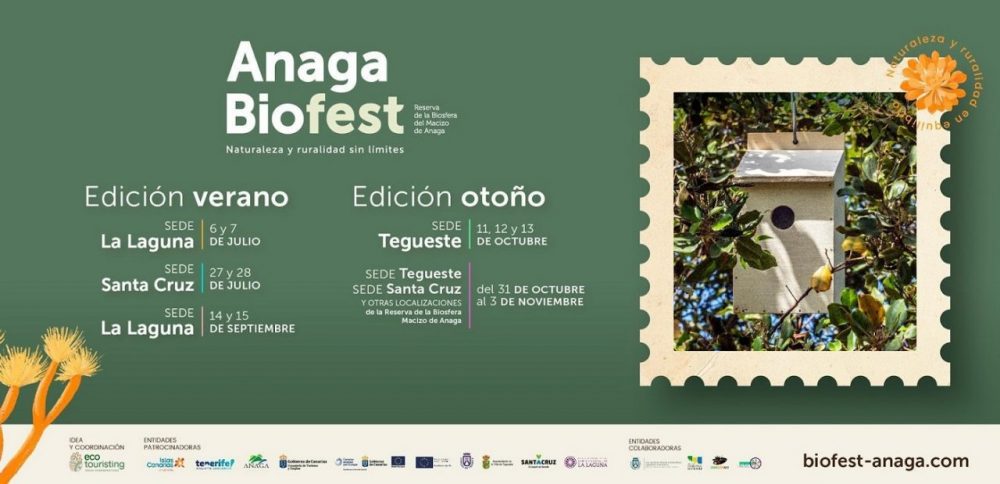L’Anaga Biofest si sposta a Tegueste con 10 nuove attività 11/13-10