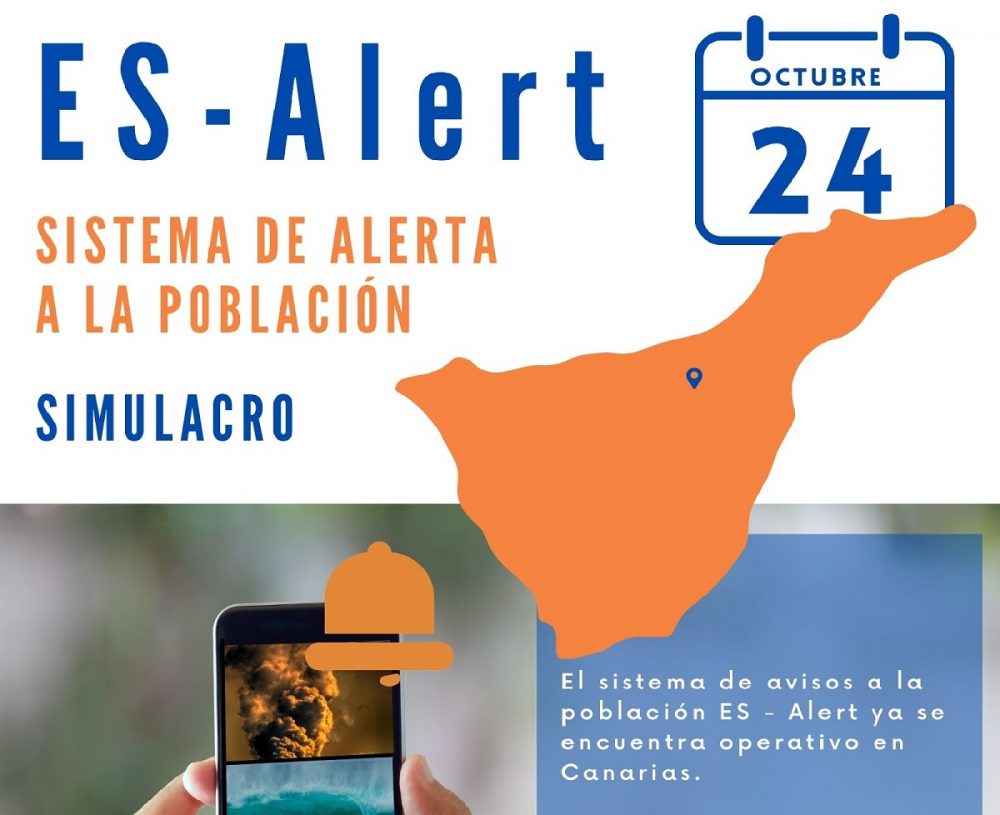 AVVISO per l’isola di Tenerife. ES-Alert verrà testato il 24 ottobre