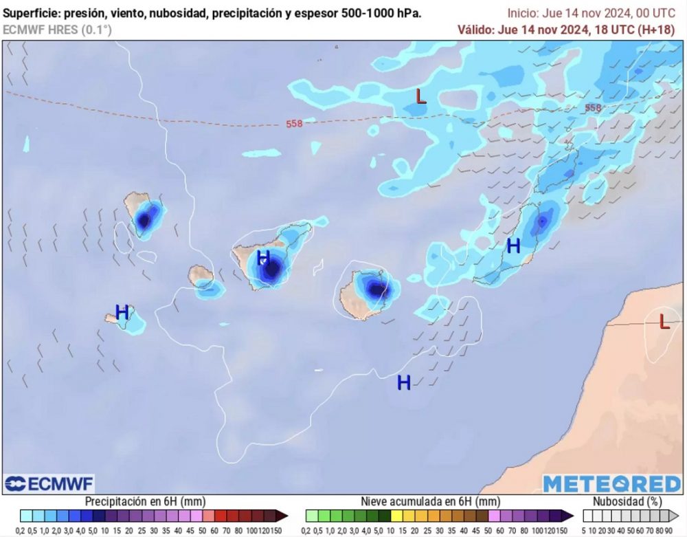 Le previsioni meteo per le Isole Canarie per i prossimi giorni