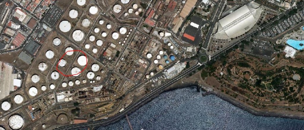 Memoria Storica di Tenerife: Caserma Militare del Barranco del Hierro. Immagini della zona attualmente coperta dalla Raffineria