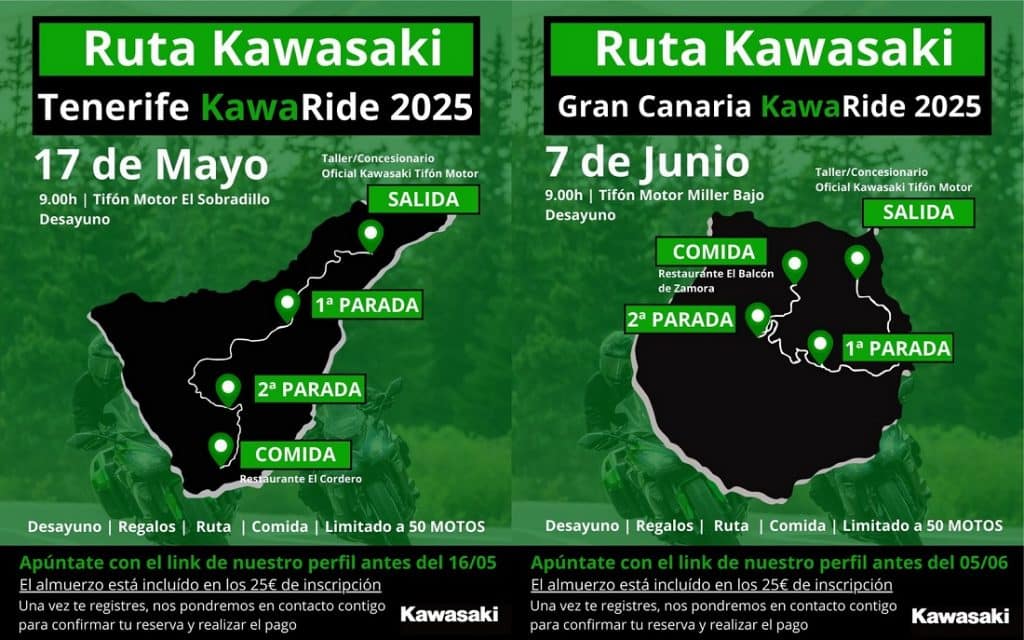 Aperte le iscrizioni per il Kawasaki Tour Canarias 2025