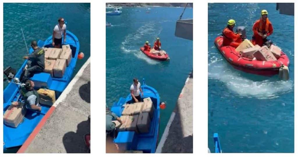 Balle di droga trovate nel mare al largo di La Gomera