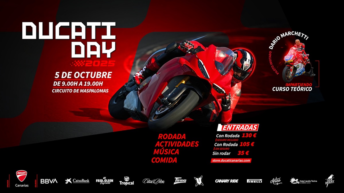 Gran Canaria. Il 5 ottobre Maspalomas ospiterà una nuova edizione del Ducati Day