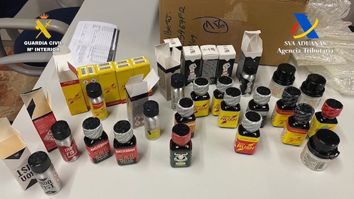 Oltre 13.800 dosi di “popper” sequestrate a Tenerife in spedizioni postali
