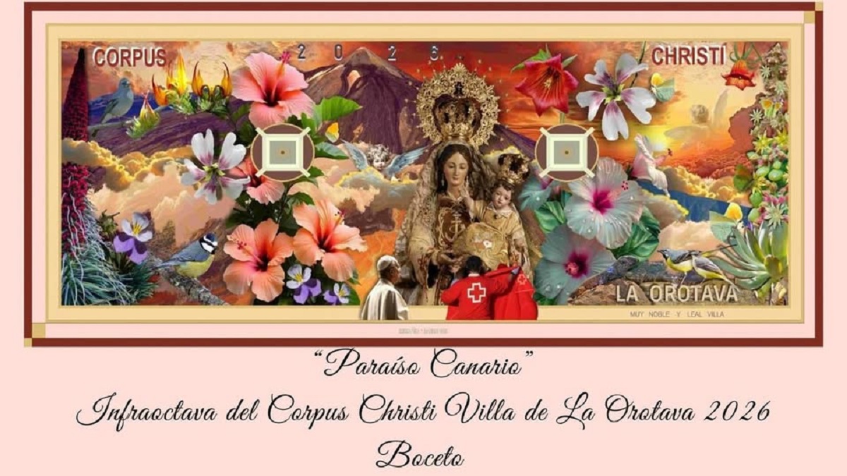 La Orotava, presenta l’arazzo dedicato al Corpus Christi
