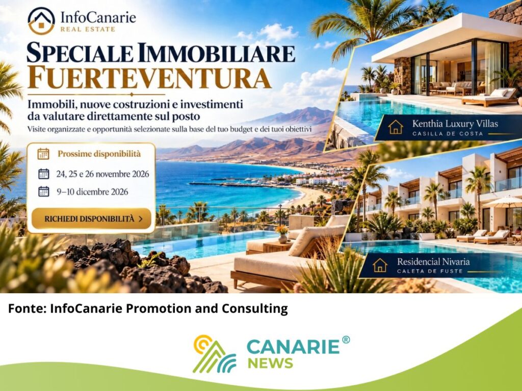Fuerteventura, tre giorni per valutare sul posto immobili